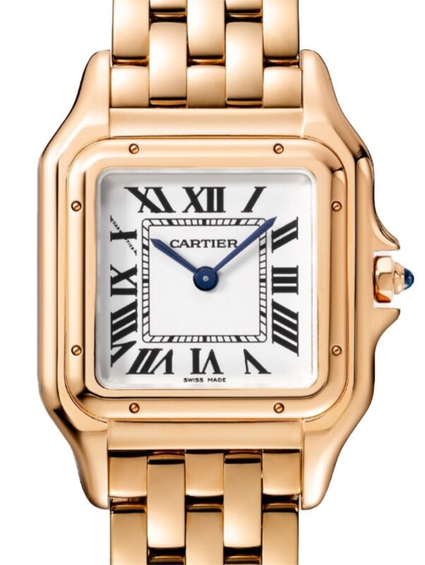 Panthere de Cartier Medium Quartz Rose Gold Silver Dial WGPN0050