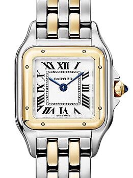 Panthere de Cartier Small Quartz Yellow Gold/Steel Silver Dial W2PN0018