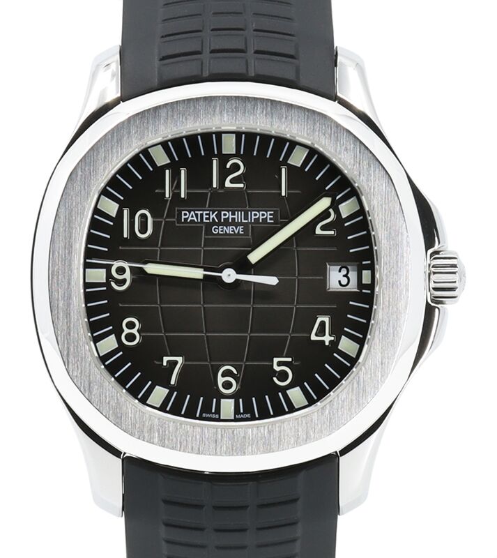 Patek Philippe Aquanaut Date Sweep Seconds Steel 40.8mm Black Dial Rubber & Steel Bracelet 5167/1A-001 5167A 