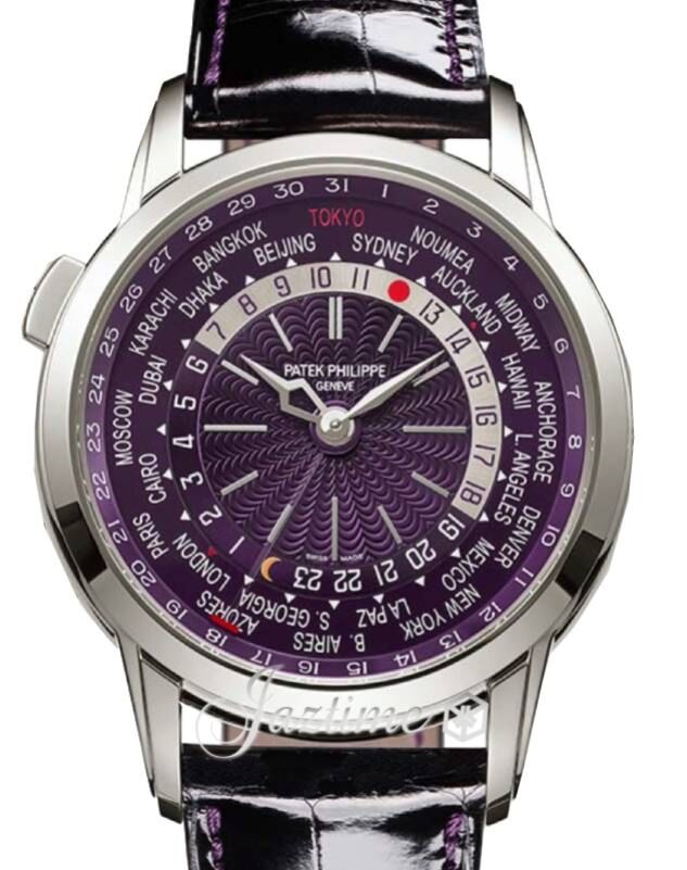 Patek Philippe Complications World Time White Gold "Tokyo Edition" Purple Dial 5330G-010