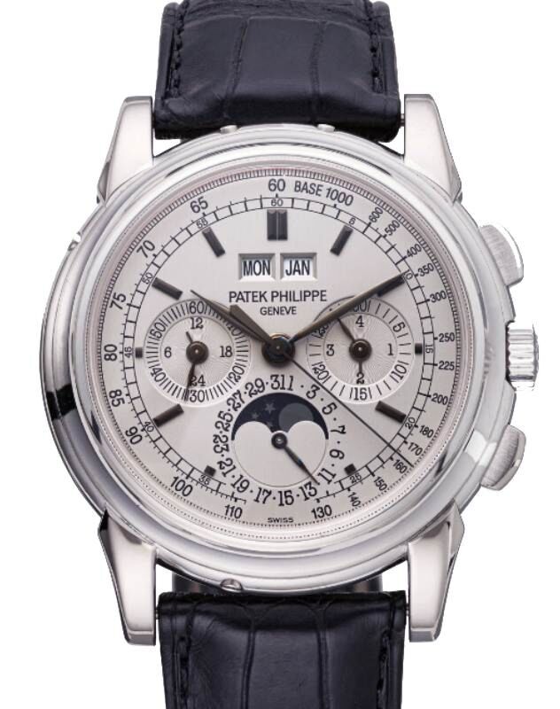 Patek Philippe Perpetual Calendar Chronograph White Gold Silver Dial 5970G 001