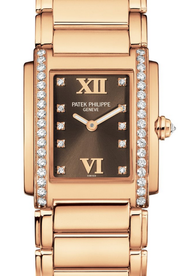 Patek Philippe Twenty~4 Ladies Rose Gold Brown Dial 4910/11R-010 - BRAND NEW