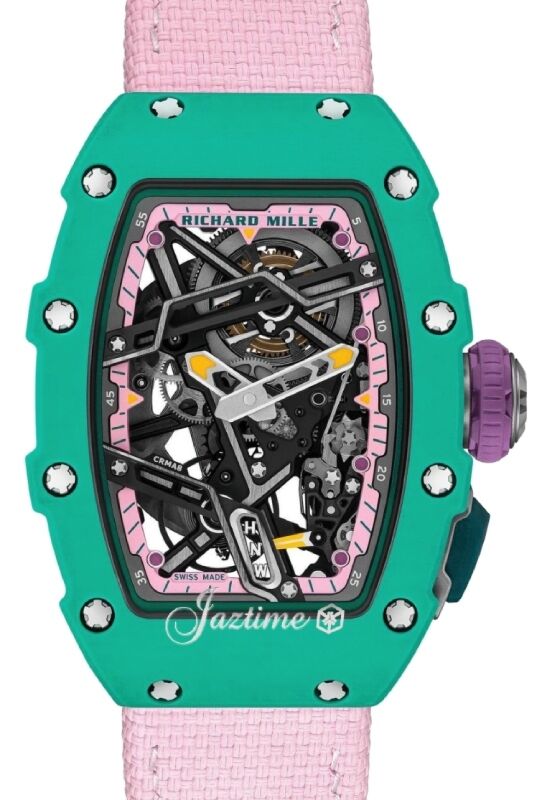 Richard Mille Automatic Winding Sport "Nafi Thiam" Green Quartz TPT RM 07-04 - BRAND NEW