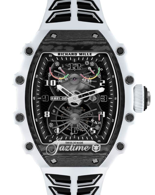 Richard Mille Manual Winding Tourbillon Aerodyne Quarts TPT/Carbon TPT/Titanium White RM 21-02 - BRAND NEW
