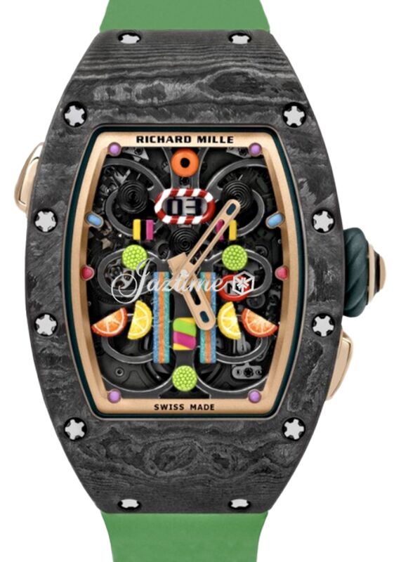 Richard Mille Automatic Kiwi Carbon TPT RM 37-01