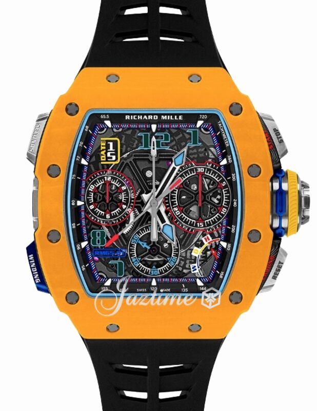 Richard Mille Automatic Winding Split-Seconds Chronograph Dark Yellow Quartz TPT RM 65-01