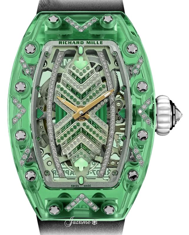 Richard Mille Automatic Winding Gem-Set Green Sapphire RM 07-02