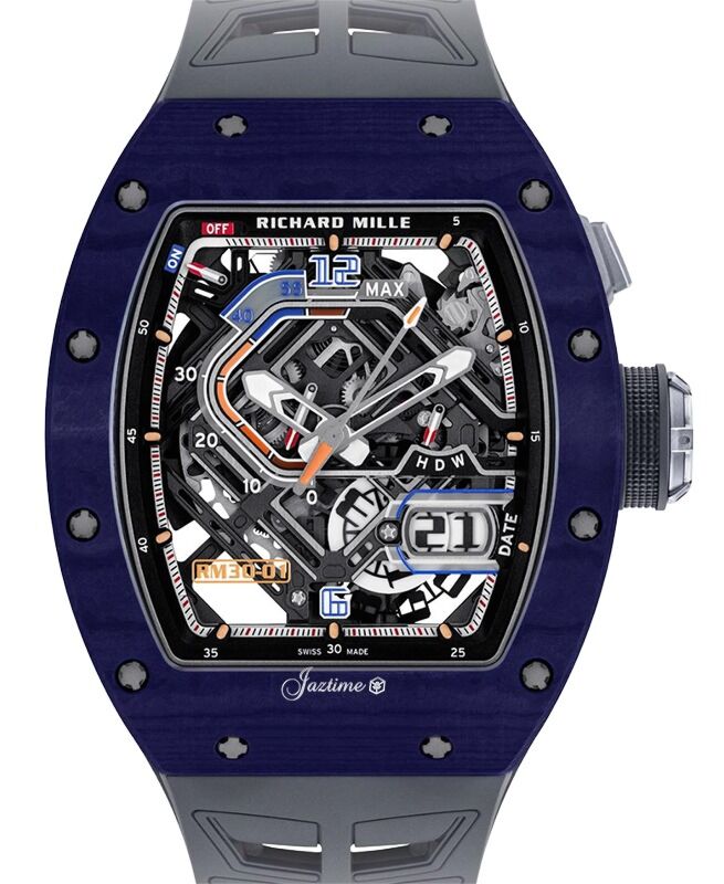 Richard Mille Declutchable Rotor Blue/White Quartz TPT RM 30-01