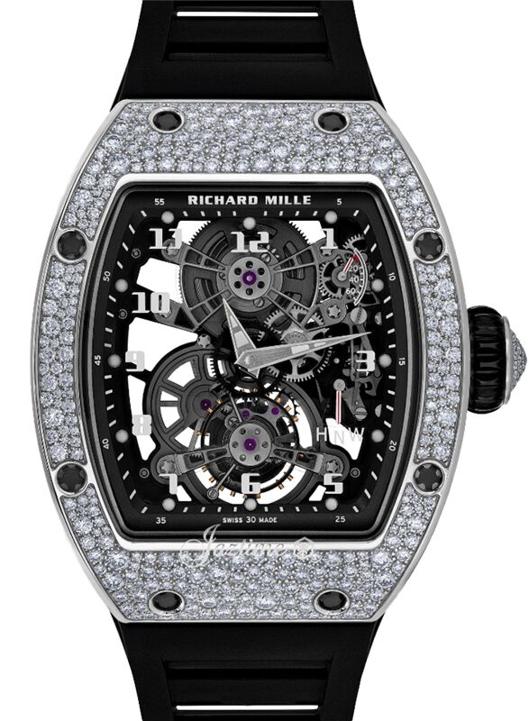 Richard Mille Manual Winding Tourbillon White Gold/Diamonds RM 17-01
