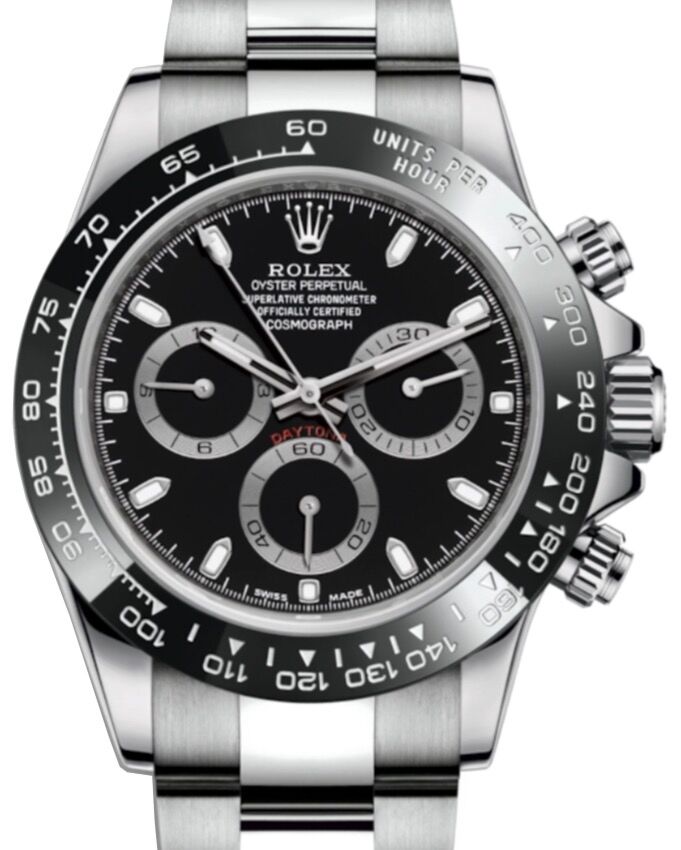 Rolex Daytona Steel Ceramic Black Dial 116500LN - BRAND NEW 