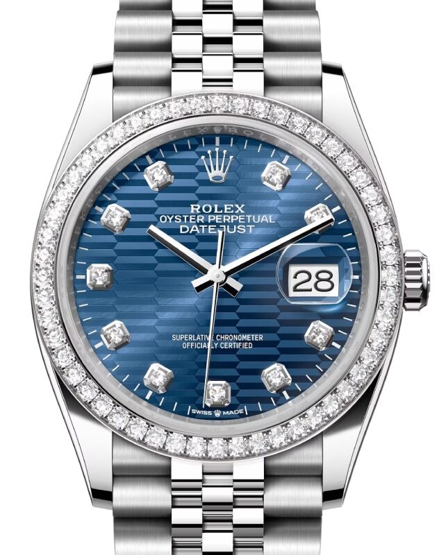 Rolex Datejust 36 watch: Oystersteel and white gold