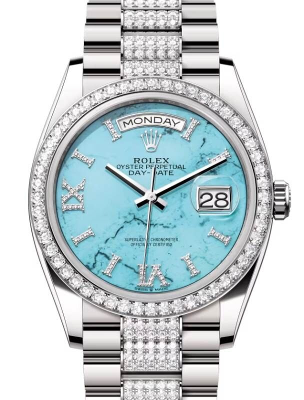 White Gold Diamond Bezel Rolex Day Date 36 Watches ON SALE