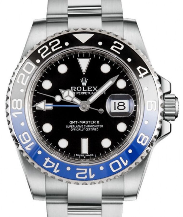 Rolex GMT-Master II "Batman" Steel Black Dial Oyster Bracelet 116710BLNR