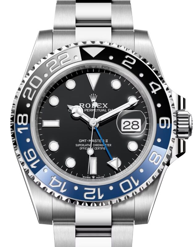 Rolex GMT-Master II "Batman" Stainless Steel Black Dial Oyster Bracelet 126710BLNR - BRAND NEW 