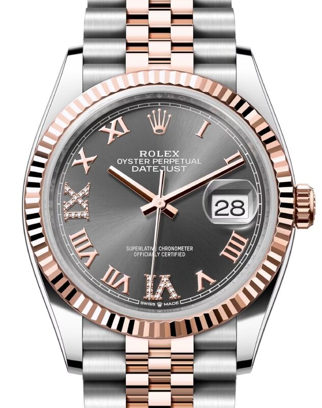 Rolex datejust 36 rhodium dial on sale