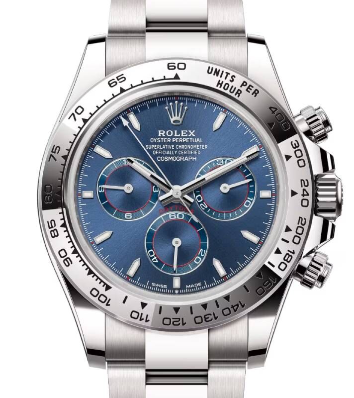 Rolex Daytona White Gold Bright Blue Dial Oyster Bracelet 126509 - PRE OWNED