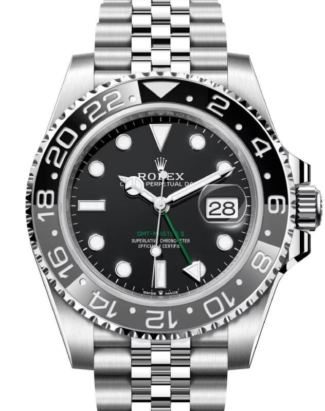 Rolex GMT-Master II "Bruce Wayne" Steel Black &Grey Bezel Jubilee Bracelet 126710GRNR