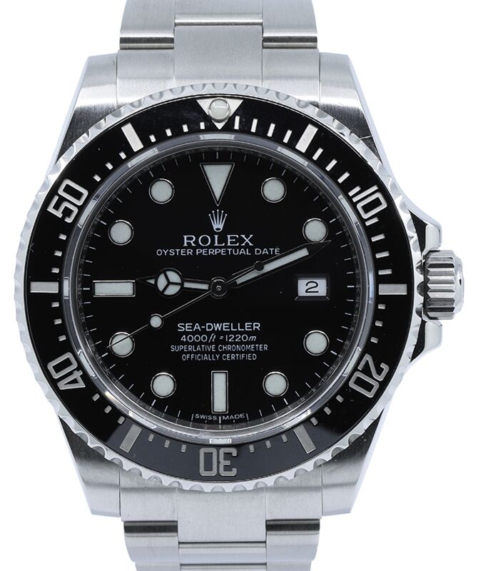 Rolex Sea-Dweller 4000 Stainless Steel Diver 40mm Black 116600 - PRE-OWNED 