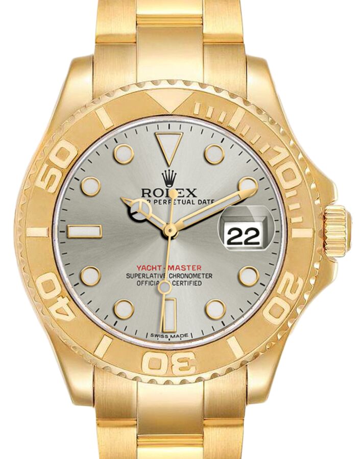 Rolex Yacht-Master 40 Yellow Gold Silver Dial Oyster 16628