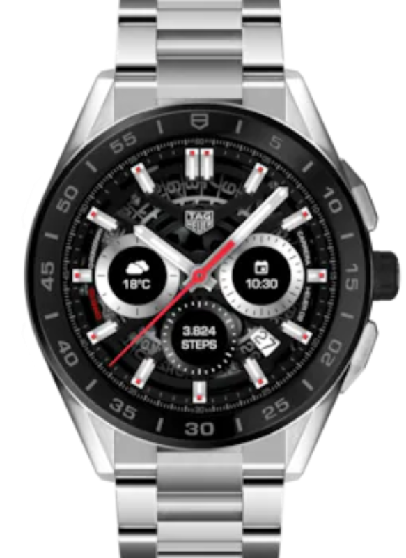 Tag Heuer Connected Stainless Steel Black Index Dial & Stainless Steel Bracelet SBG8A10.BA0646 - BRAND NEW