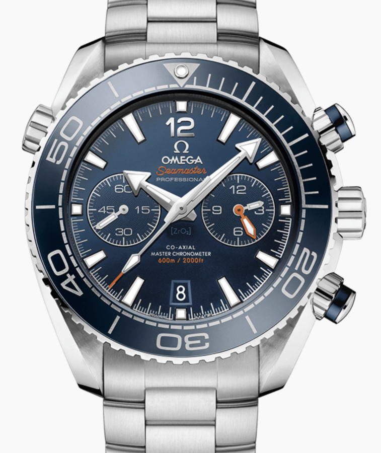 Omega Planet Ocean 600M Chronograph 45.5mm Steel Blue Dial Bracelet 215.30.46.51.03.001