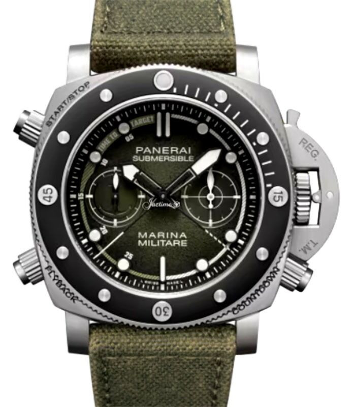 Panerai Submersible Chrono Marina Militare Experience Edition 47mm Green Dial PAM01699 - BRAND NEW