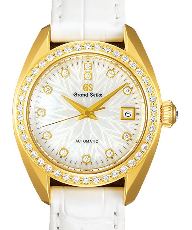 Grand Seiko Heritage Automatic Caliber 9S27 Diamond Yellow Gold White Dial STGK004 - BRAND NEW