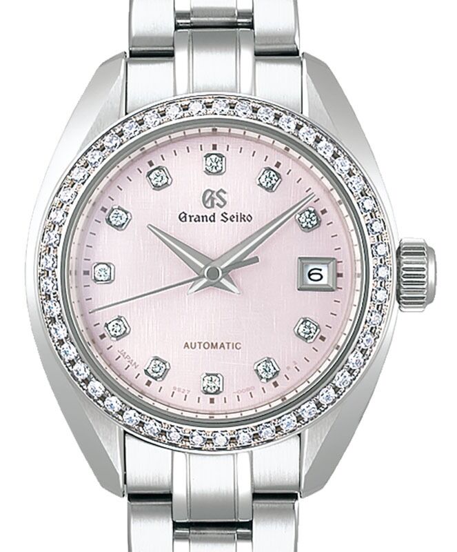 Grand Seiko Heritage Automatic 9S27 Diamond 27.9mm Steel Light Pink Dial STGK019- BRAND NEW