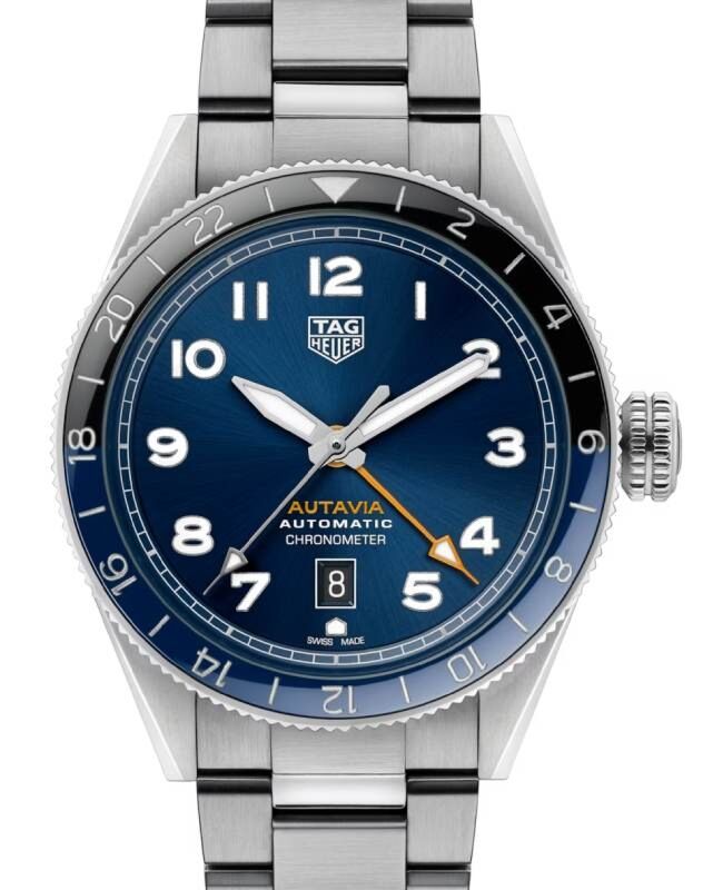 Tag Heuer Autavia Bronze 42mm Brown Dial Leather Strap