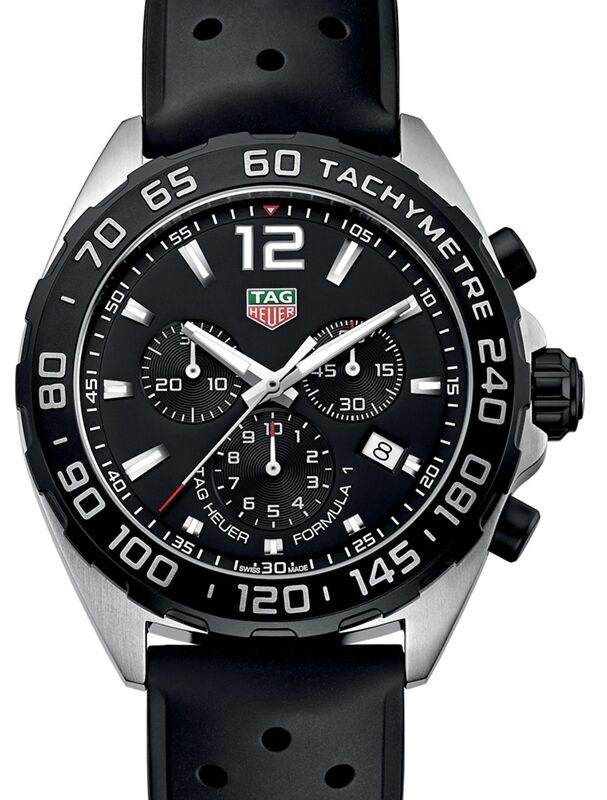 Tag heuer formula 1 chronograph black dial online
