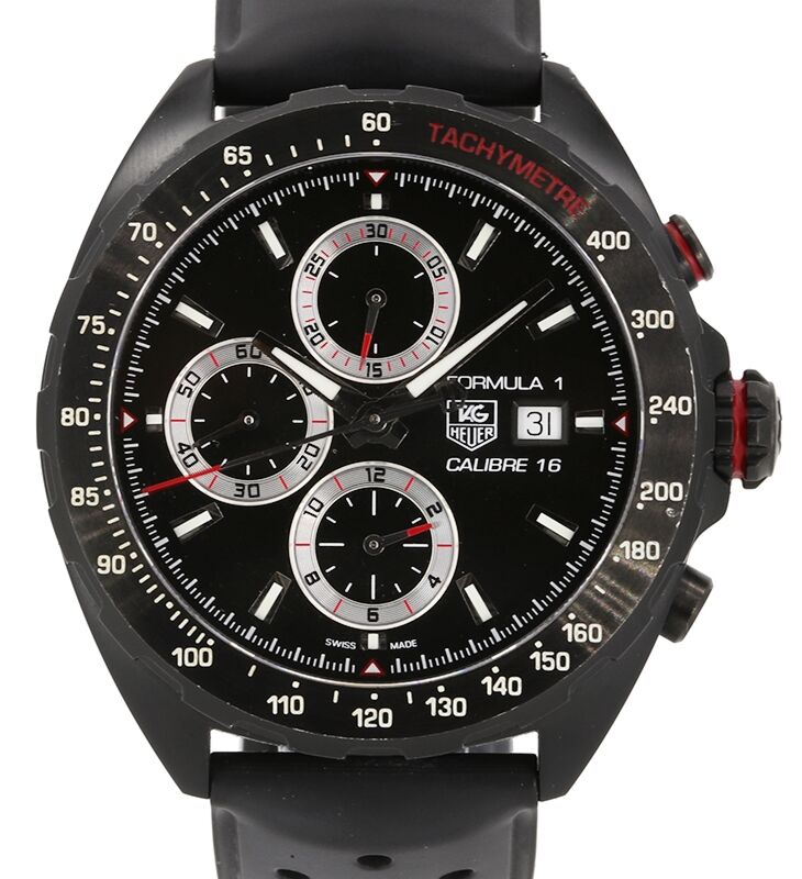 TAG Heuer Formula 1 Steel Black PVD Black Dial & Bezel Rubber Strap 44mm CAZ2011.FT8024  - PRE-OWNED
