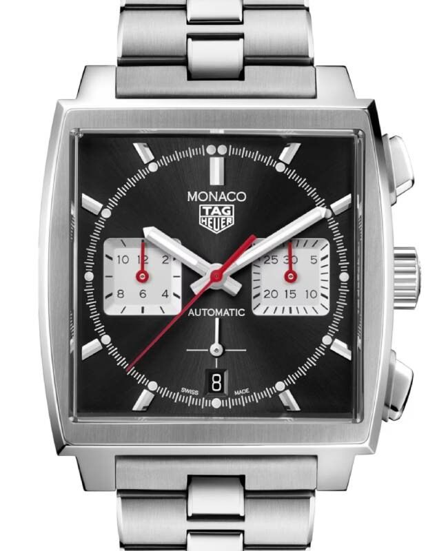 Tag Heuer Monaco Chronograph Stainless Steel 39mm Black Dial CBL2113.BA0644 - BRAND NEW