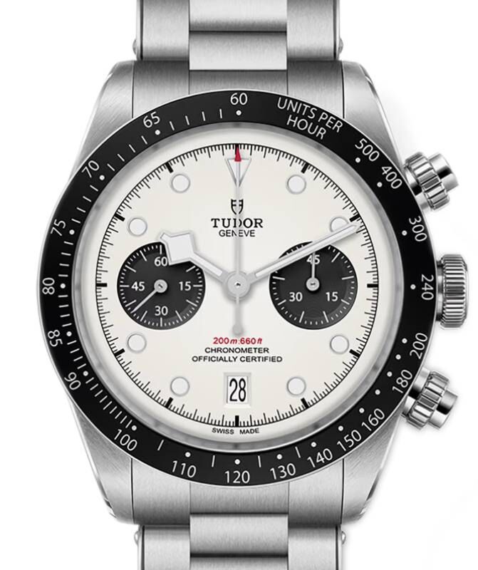 Tudor Black Bay Chrono Steel Silver Dial 41mm T-Fit Bracelet M79360N-0012