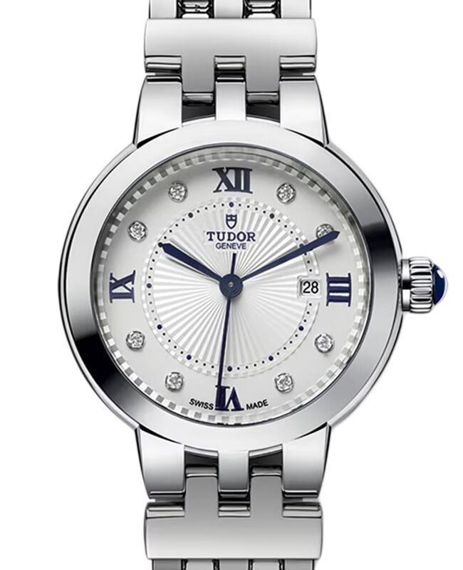 Tudor Clair De Rose Steel 30mm Silver Dial M35500-0004