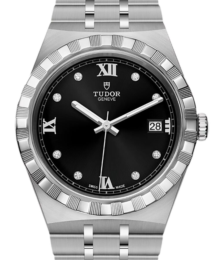 Tudor Royal Steel 38mm Black Diamond Dial M28500-0004 - BRAND NEW