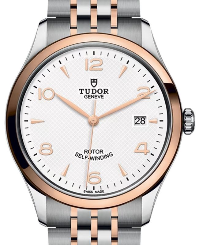 Tudor 1926 Steel 39mm Rose Gold Bezel White Dial M91551-0009 - BRAND NEW