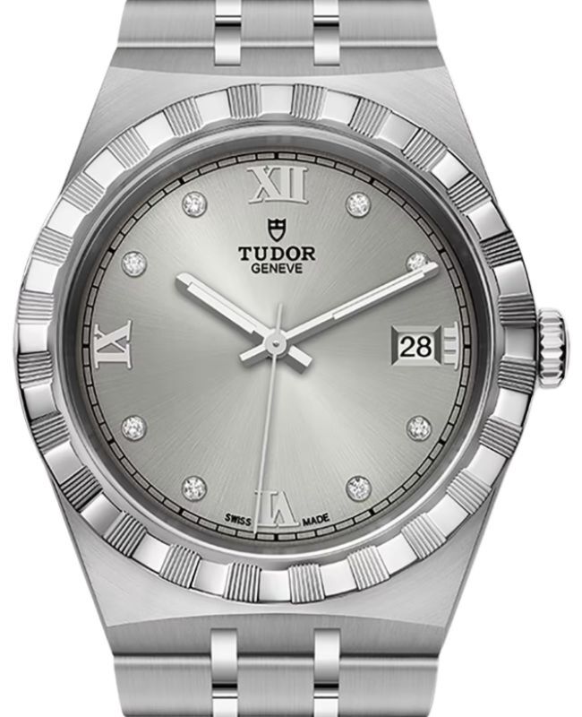 Tudor Royal Steel Diamond 28mm Silver Dial M28300-0002 - BRAND NEW