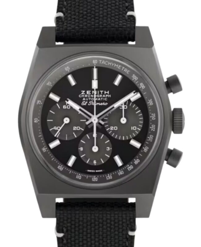 Zenith Chronomaster Revival Shadow Titanium 37mm Black Dial 97.T384.4061/21.C822 - BRAND NEW
