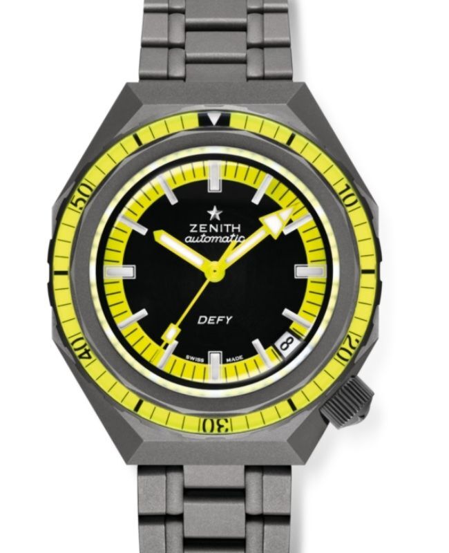 Zenith Defy Revival Titanium 37 Black and Yellow Dial 97.A3648.670/21.M3648 - BRAND NEW