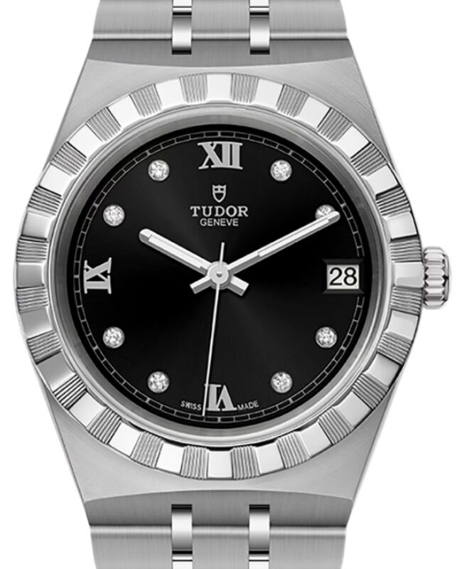 Tudor Royal Steel Diamond 34mm Black Dial M28400-0004 - BRAND NEW