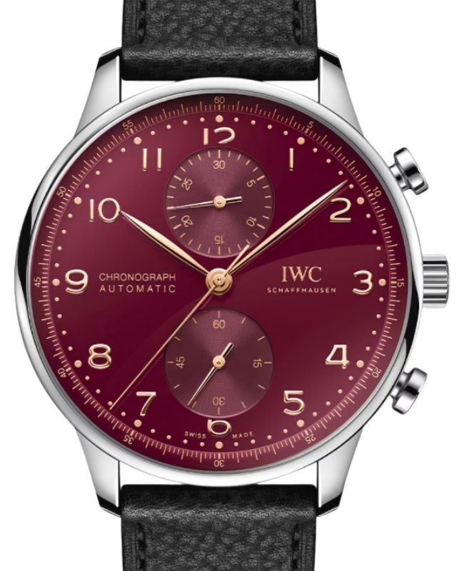 IWC Portugieser Chronograph Year of the Dragon Steel 41mm Red Dial IW371629 - BRAND NEW