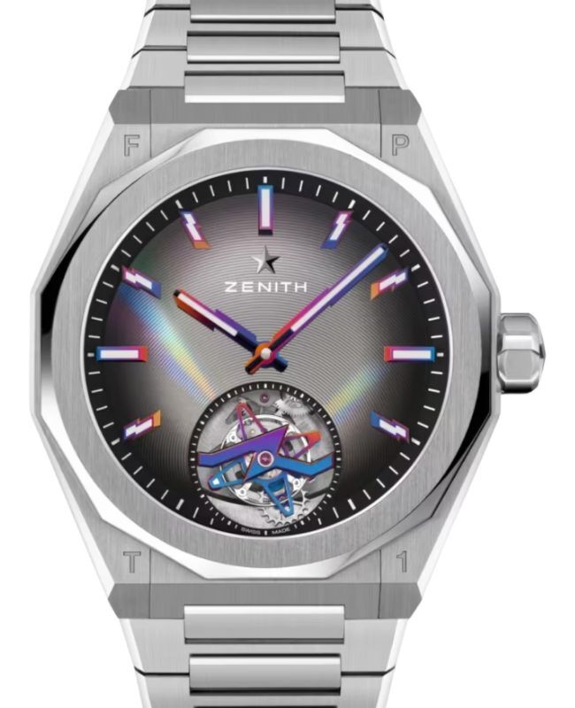Zenith Defy Skyline Tourbillon Felipe Pantone Steel Tinted Sapphire Dial 03.9301.3630/49.I001 - BRAND NEW