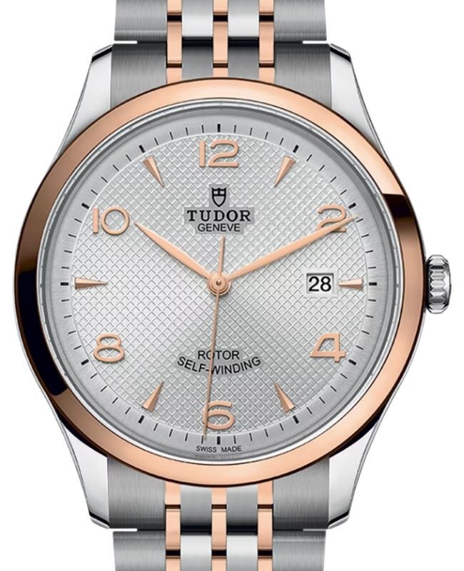 Tudor 1926 Steel 39mm Rose Gold Bezel Silver Dial M91551-0001 - BRAND NEW