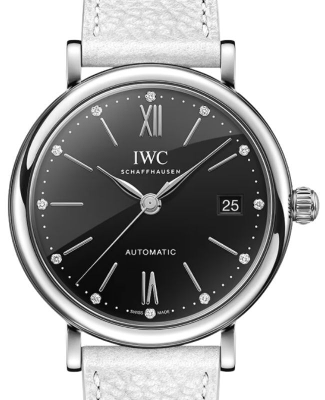 IWC Portofino Automatic Steel 37mm Black Diamond Dial IW458611 - BRAND NEW