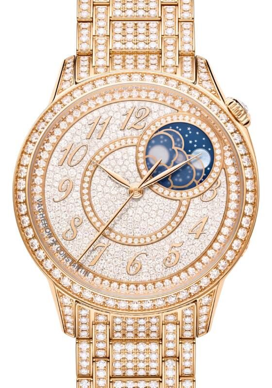 Vacheron Constantin Egerie Moon Phase Jewellery 37mm Pink Rose Gold 8016F/127R-B977