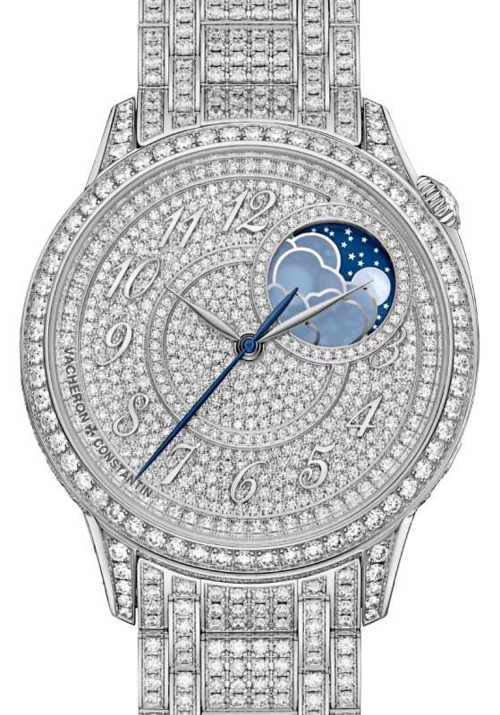 Vacheron Constantin Egerie Moon Phase Jewellery 37mm White Gold 8016F/127G-B499