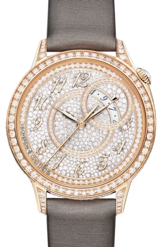 Vacheron Constantin Egerie Self-Winding 35mm Pink Rose Gold Diamond Paved Dial 4606F/000R-B648 - BRAND NEW