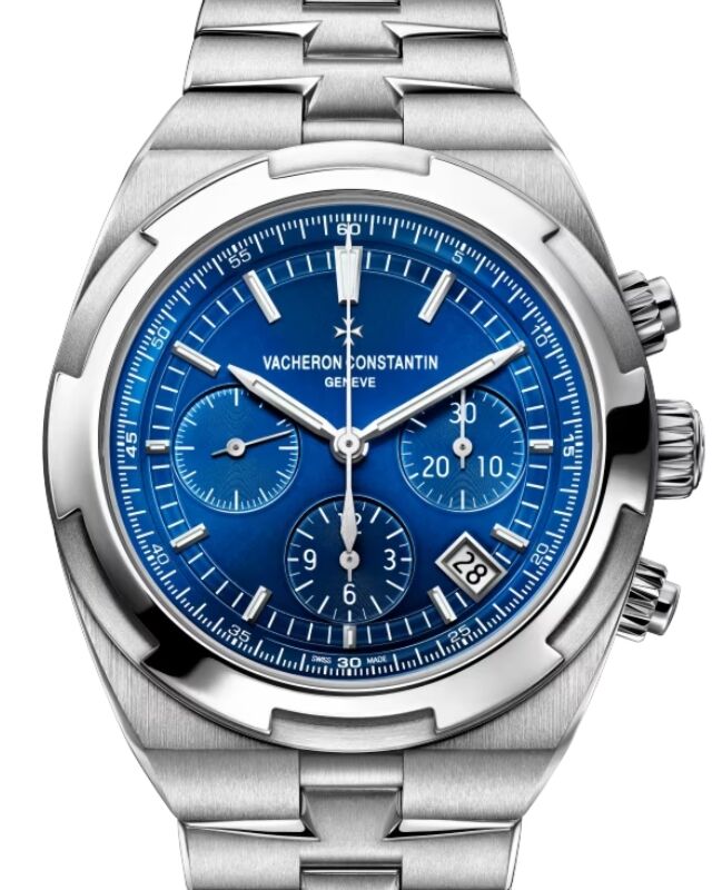 Vacheron Constantin Overseas Chronograph Steel Blue Dial 5500V/110A-B148 - BRAND NEW