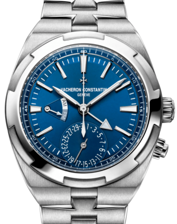 Vacheron Constantin Overseas Dual Time Stainless Steel Blue Index Dial 7900V/110A-B334 - PRE-OWNED 