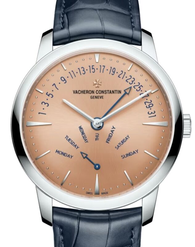 Vacheron Constantin Patrimony Retrograde Day-Date 42.5mm Platinum Salmon Dial 4000U/000P-H003 - BRAND NEW